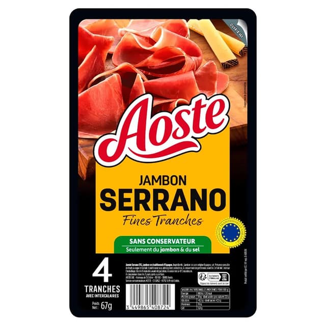 3449865408724 - Aoste - Jambon Serrano