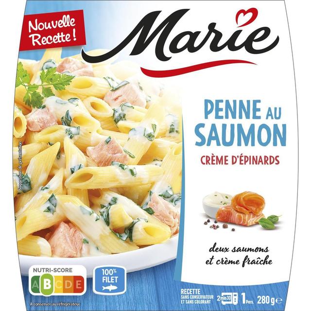 3248832960025 - Marie - Penne au Saumon et Crème d'Epinard