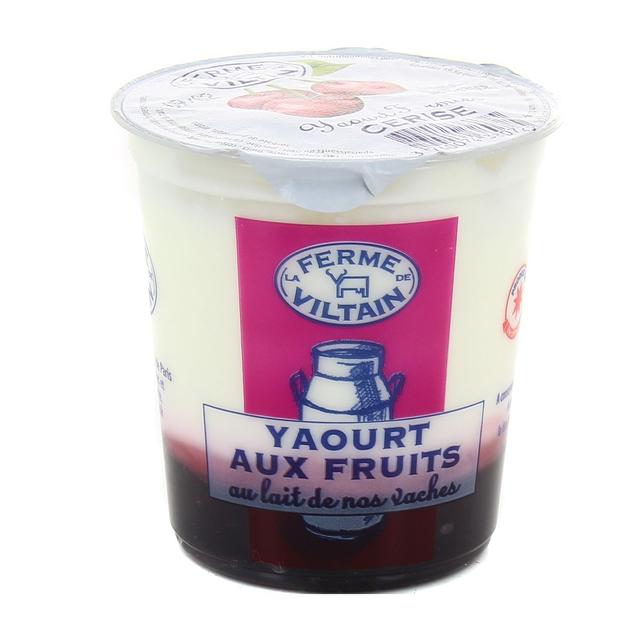 3760074380725 - Ferme de Viltain - Yaourt Bicouche Cerise
