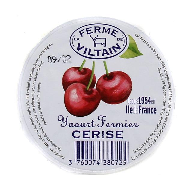 3760074380725 - Ferme de Viltain - Yaourt Bicouche Cerise