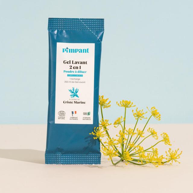 3760349450825 - Pimpant - Gel douche 2-en-1 criste marine poudre