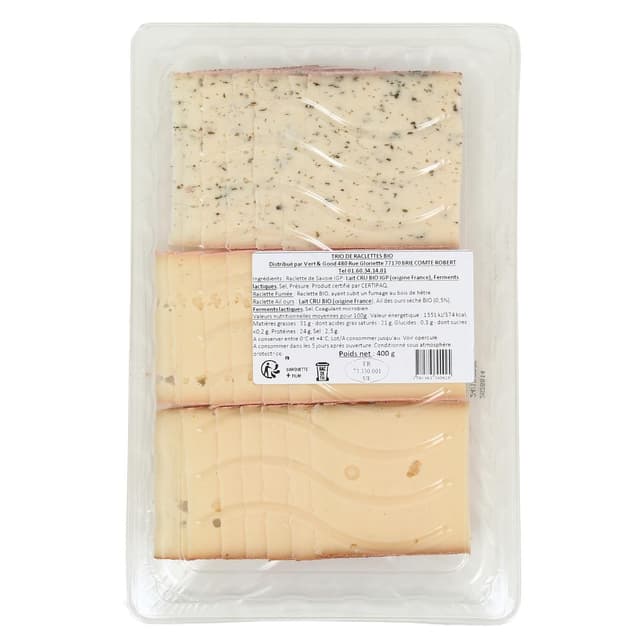 3701363300925 - Plein Jour - Trio de Raclette Bio
