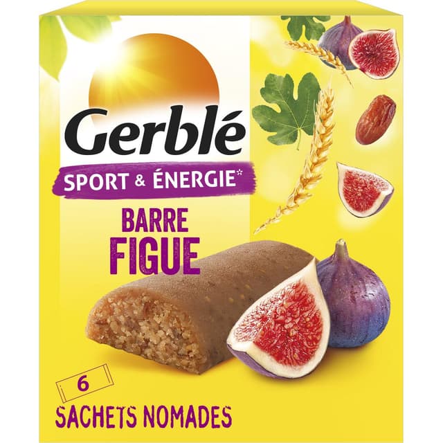 3175681851825 - Gerblé Sport et Energie - 6 Barres figue sport et énergie