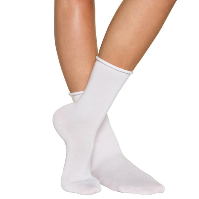 3610860471925 - Dim - 2 Paires de mi Chaussettes Modal Blanches