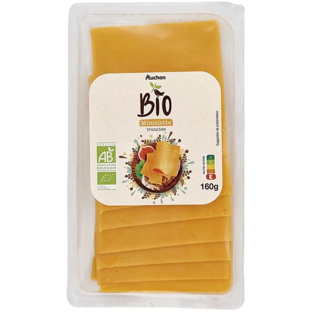 3596710452125 - Auchan BIO - Mimolette en tranches