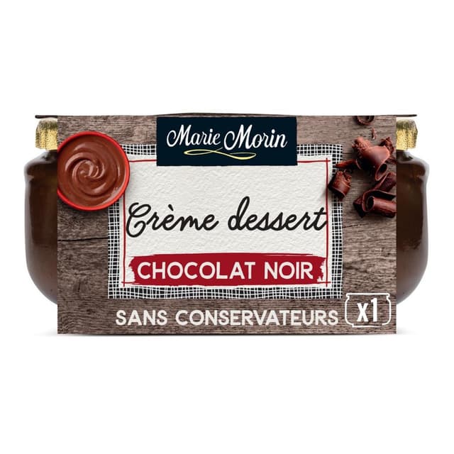 3372900902225 - Marie Morin - Crème dessert au chocolat noir