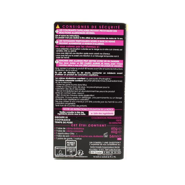 3600541232525 - Garnier - Coloration permanente 3.0 châtain foncé pur