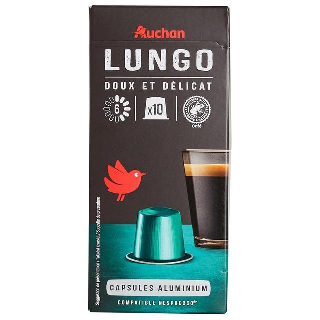 3245678093825 - Auchan - Capsules de café lungo