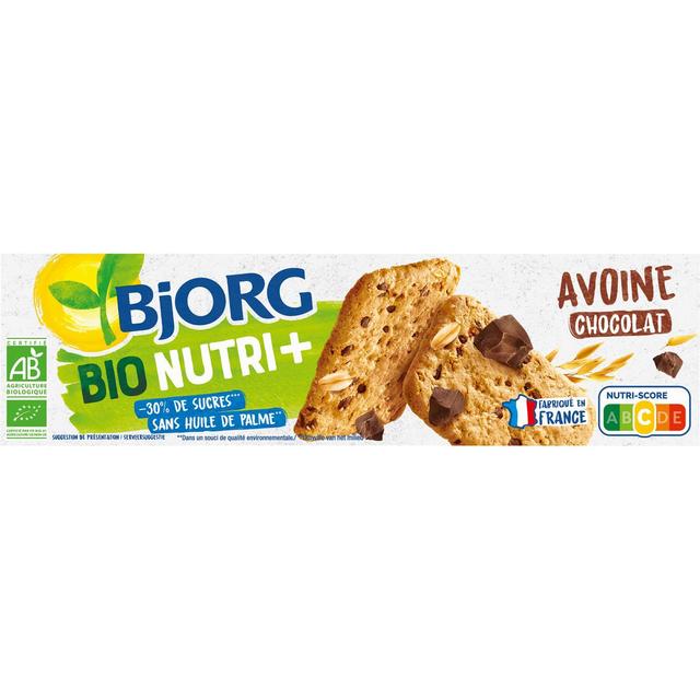 3229820794525 - Bjorg - Biscuits à l'avoine et aux pépites de chocolat bio Nutri+