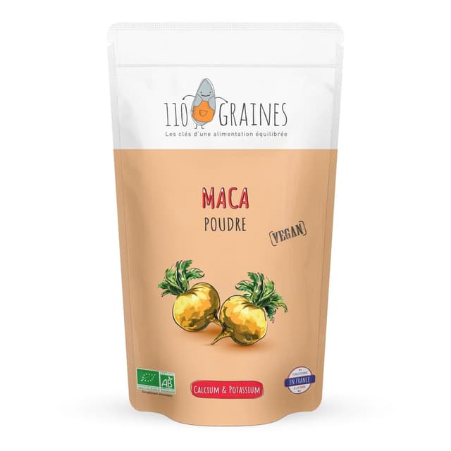 3770012915025 - 110 Graines - Maca en Poudre Bio - Compléments alimentaires