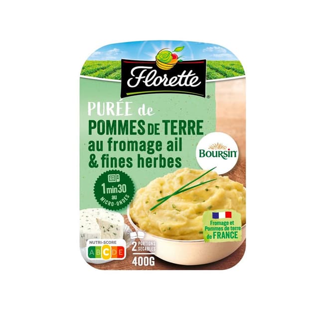 3422440007925 - Florette - Purée de pommes de terre au fromage Boursin ail et fines herbes