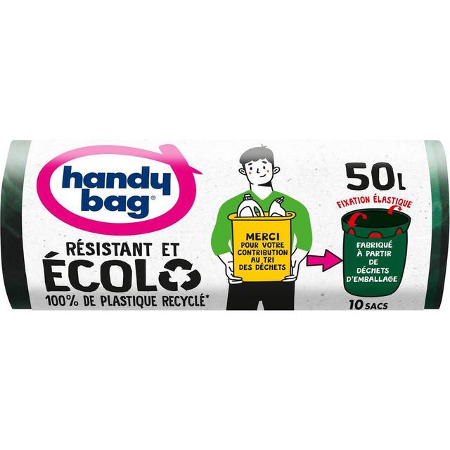 4008871218025 - Handy Bag - Sac poubelle Fixation élastique 50L