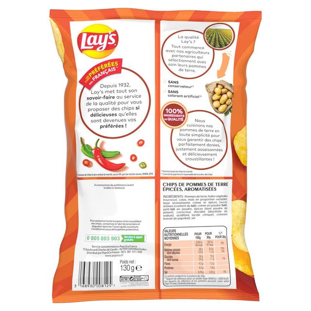 3168930008125 - Lay's - Chip's saveur Spicy