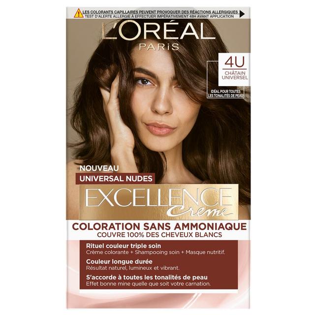3600523999125 - L'Oréal Paris Excellence crème - Coloration Cheveux Universal Nudes 4 Châtain