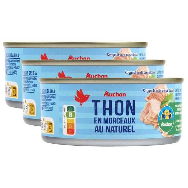 2050000409325 - Auchan - Thon en morceaux au naturel