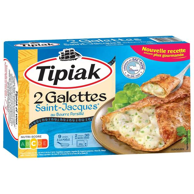 3165441660026 - Tipiak - Galettes aux noix de Saint-Jacques au beurre persillé