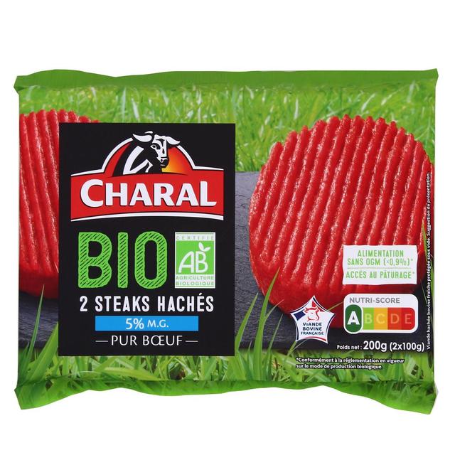 3181232220026 - Charal - Steaks Hachés Bio 5%MG