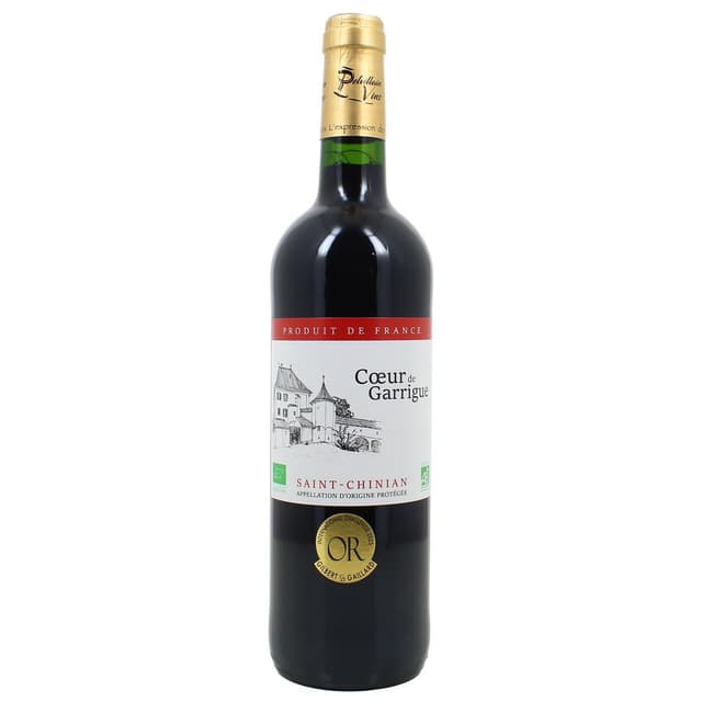 3760009220126 - Saint Chinian rouge AOP - Coeur de garrigue Bio