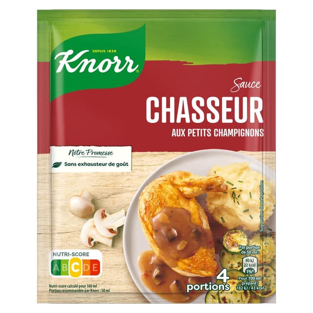 3011360020826 - Knorr - Sauce chasseur aux petits champignons déshydratée