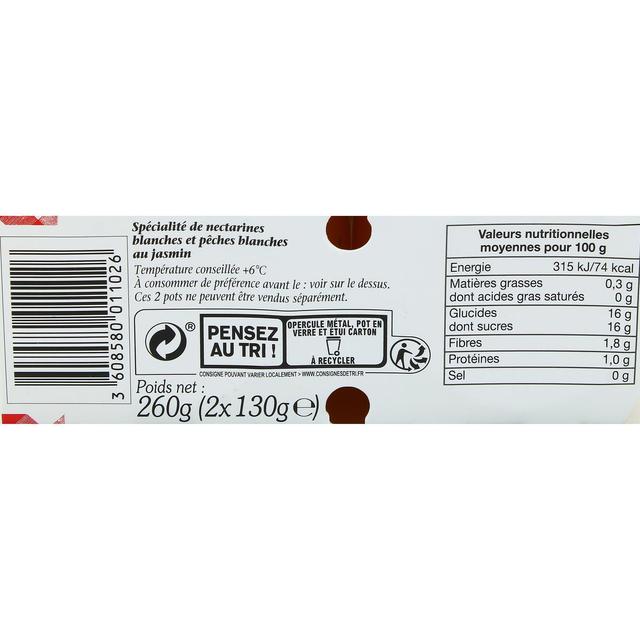 3608580011026 - Bonne Maman - Compotée nectarines blanches fleur de jasmin