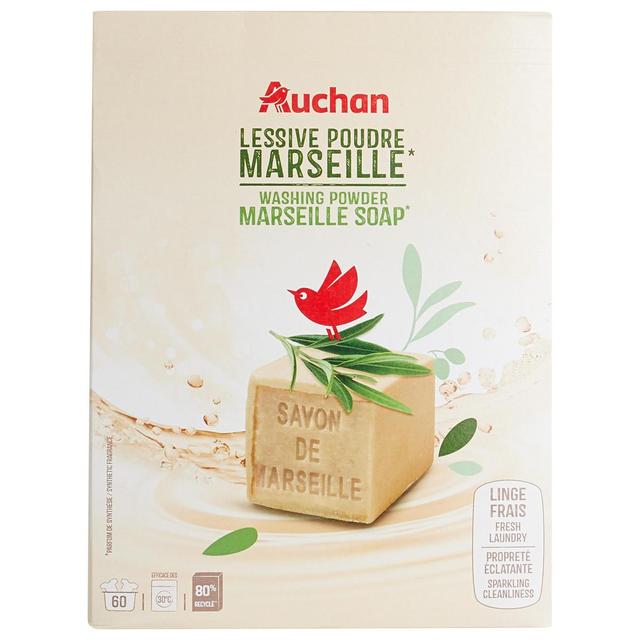 3596710521326 - Auchan - Lessive en poudre Savon de Marseille