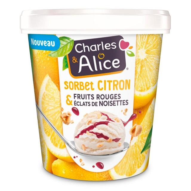 3297760082026 - Charles et Alice - Sorbet citron fruits rouges éclats de noisettes