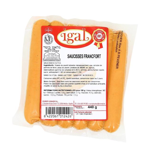 8422061012426 - Igal - Saucisses de Francfort à la volaille
