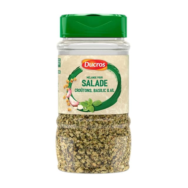 3166291543026 - Ducros - Mélange Salade - Croûtons basilic et ail salade italienne