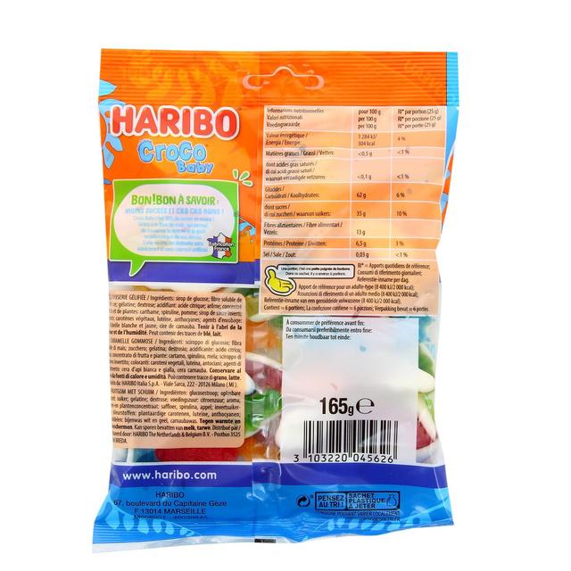 3103220045626 - Haribo - Bonbons croco baby -30% de sucre
