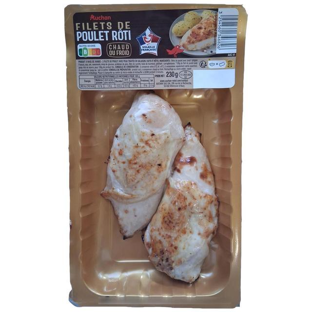 3254560346826 - Auchan - Filets de Poulet Rôti