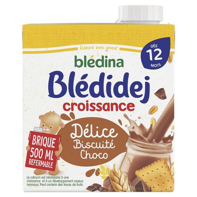 3041091617026 - Blédina - Blédi'dej - Céréales Lactées Délice Biscuité Chocolat Brique Bébé Dès 12 mois
