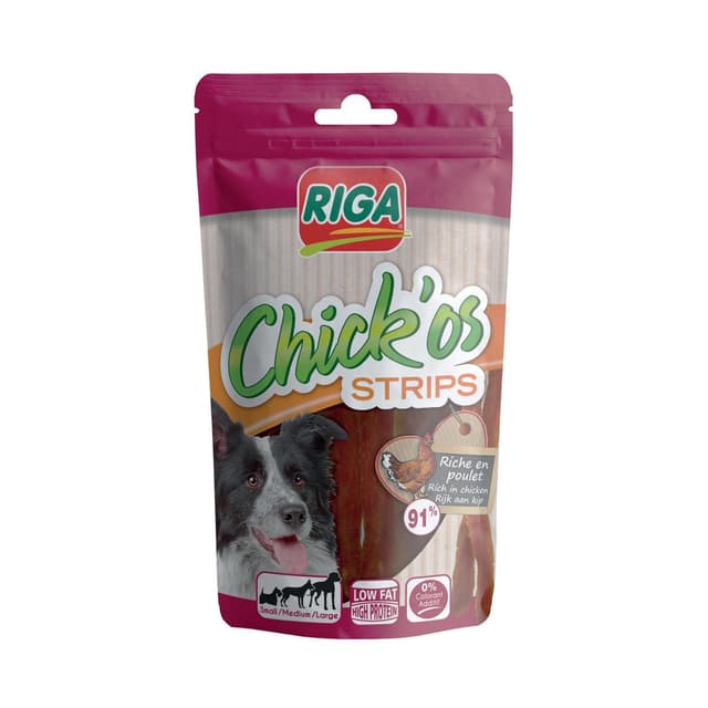 3166780029826 - Riga Chick'Os - Lamelles de poulet- Friandise Récompense pour chien