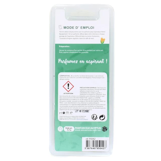 3307640950427 - Home équipement - Désodorisant Granulés 100 % végétal parfum eucalyptus