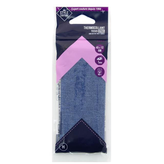 3040695821327 - Style couture - Thermocollant jeans coloris délavé