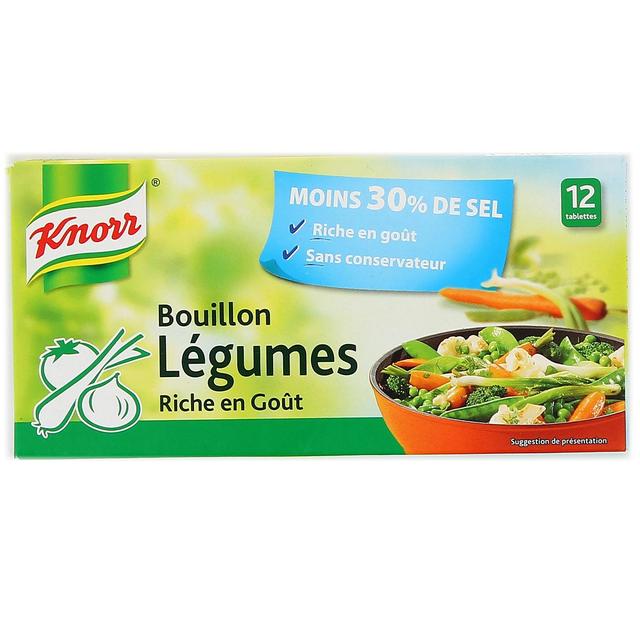 8712566432127 - Knorr - Bouillon de légumes -30% de sel