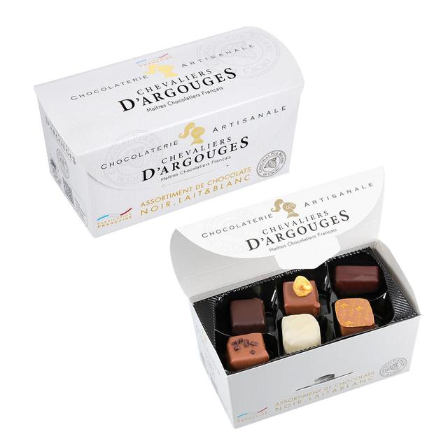 3421370012627 - Les Chevaliers d'Argouges - Boîte d'Assortiment de Chocolats Noirs, Blanc et au Lait
