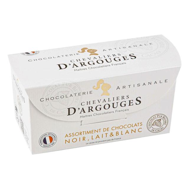 3421370012627 - Les Chevaliers d'Argouges - Boîte d'Assortiment de Chocolats Noirs, Blanc et au Lait