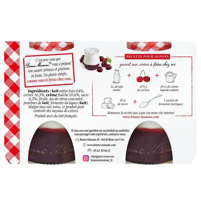 3608580183327 - Bonne Maman - Crémeux sur lit de cerises