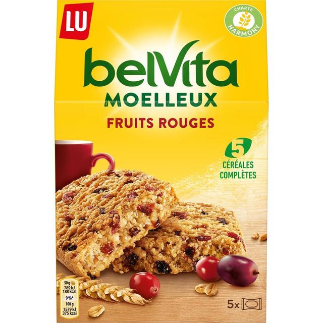 7622210444127 - Belvita - Belvita petit déjeuner le moelleux fruits rouges