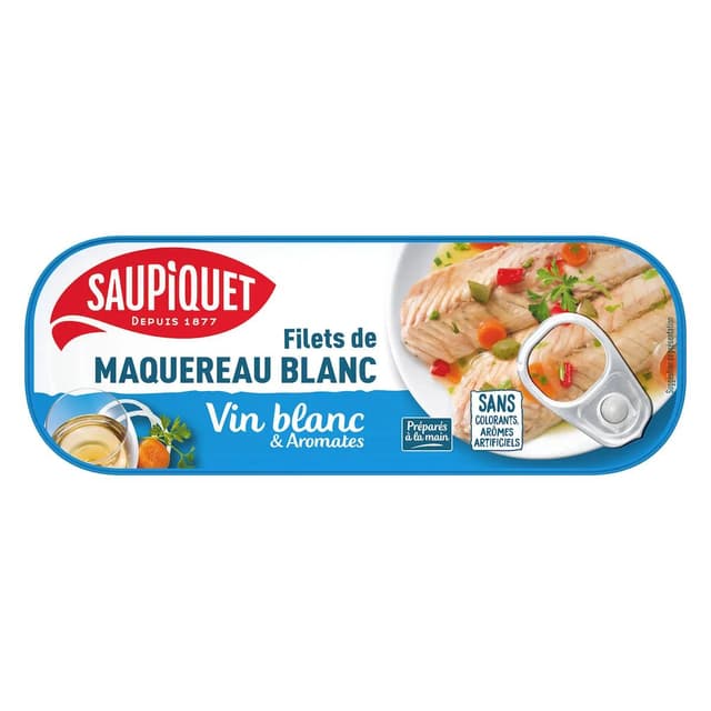 3165950226027 - Saupiquet - Filets de Maquereaux au vin blanc et aromates
