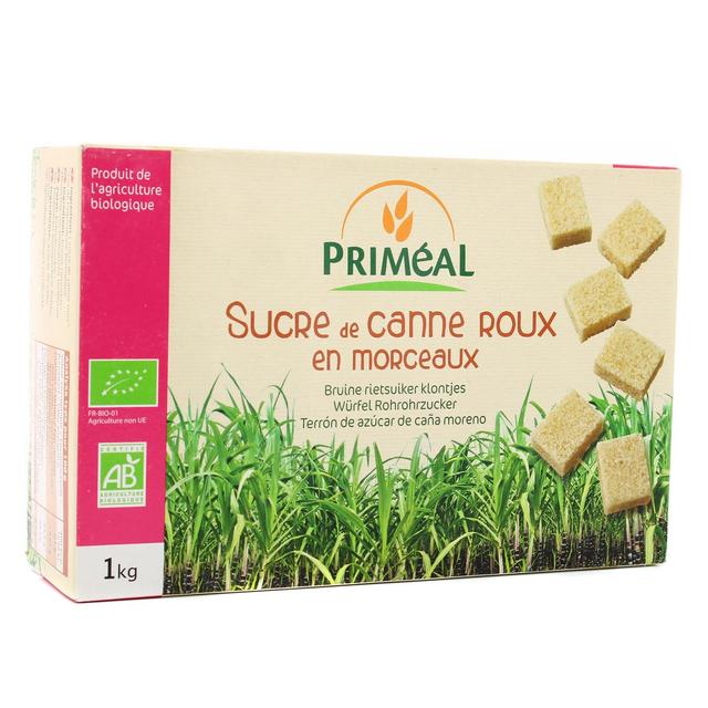 3380380057427 - Priméal - Sucre de canne roux en morceaux, Bio