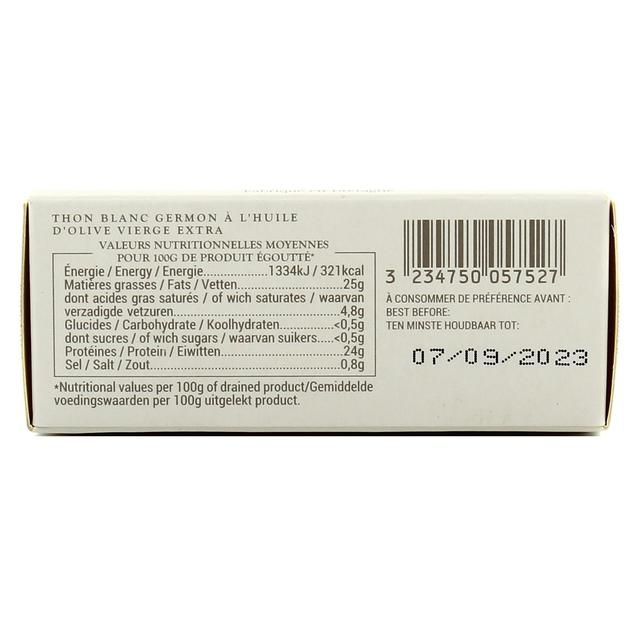 3234750057527 - Albert Ménès - Thon blanc germon à l'huile d'olive vierge extra