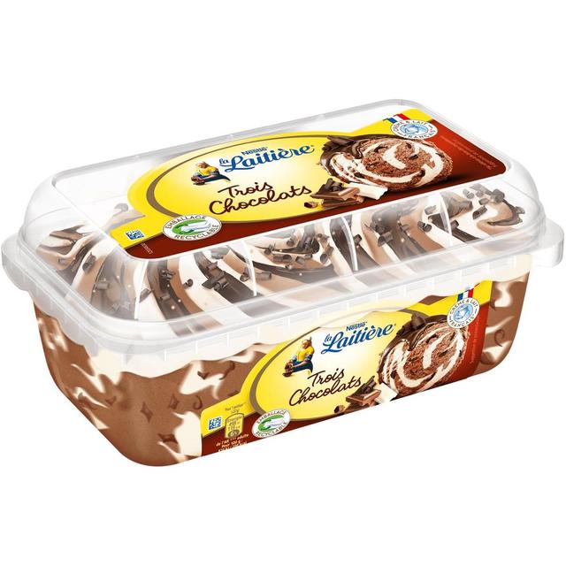 3274664208127 - La laitière - Crème glacée aux 3 chocolats