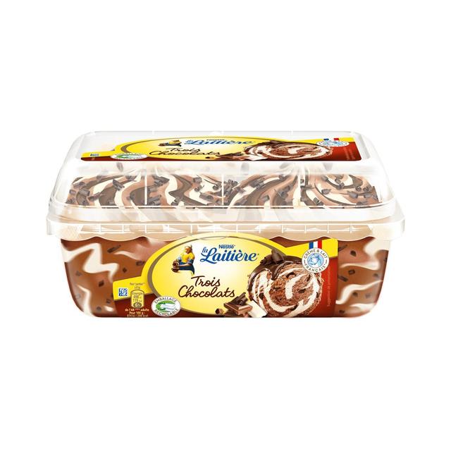 3274664208127 - La laitière - Crème glacée aux 3 chocolats