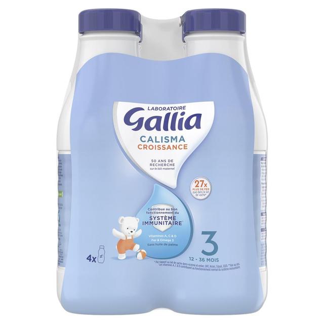 3041091098627 - Laboratoire Gallia - Lait de Croissance Calisma 3ème âge Liquide Bébé Dès 12 mois