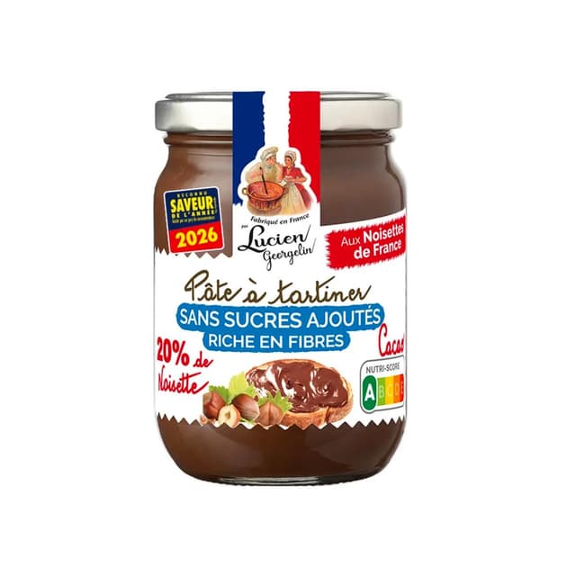3330720238627 - Lucien Georgelin - Pâte à Tartiner Cacao Noisettes Sans Sucres Ajoutés