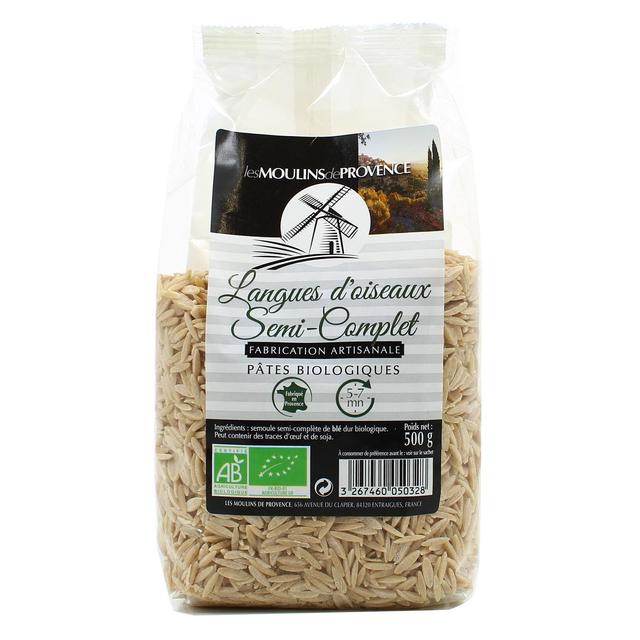 3267460050328 - Les Moulins De Provence - Langue d'oiseau semi complète Bio, orzo