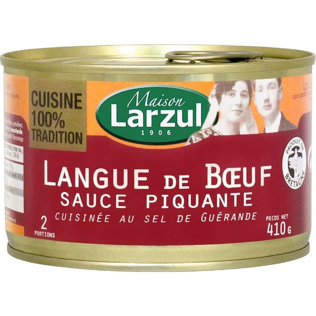 3256477081128 - Maison Larzul - Langue de Boeuf Sauce Piquante Cuisiné au Sel de Guérande