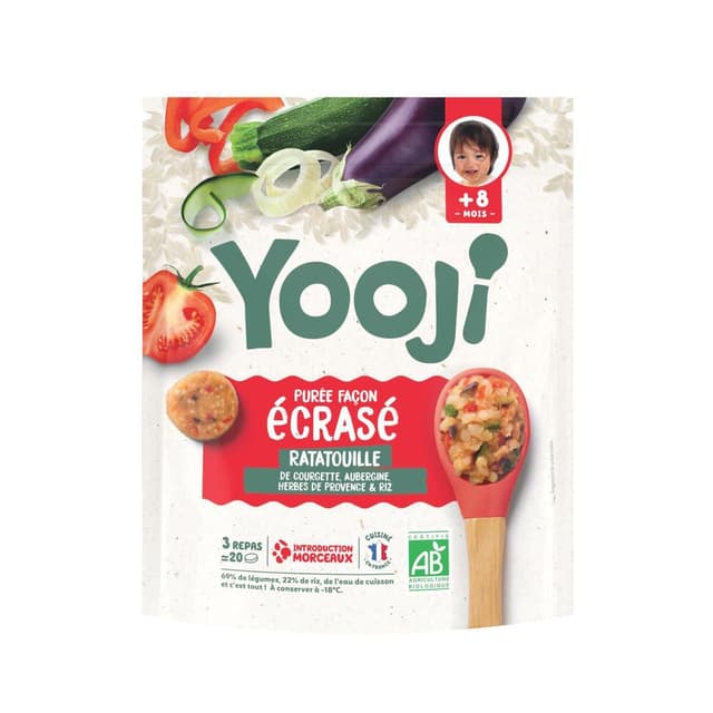3760234501328 - Yooji - Ecrasé de ratatouille Bio dès 8 mois