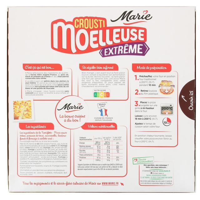 3248830721628 - Marie - Pizza Tartiflette